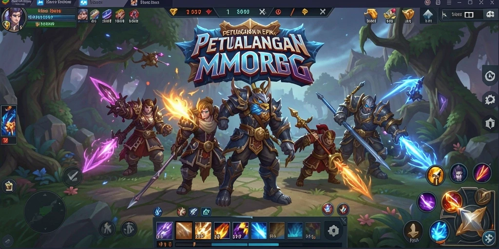 Tampilan gameplay seru dari dunia petualangan MMORPG 6RT.