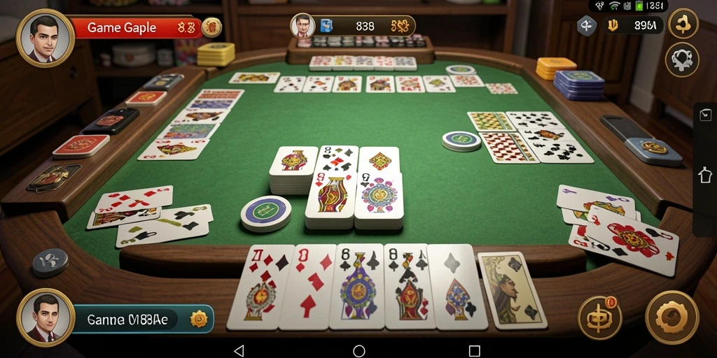 Screenshot gameplay Gaple yang menegangkan dan seru.