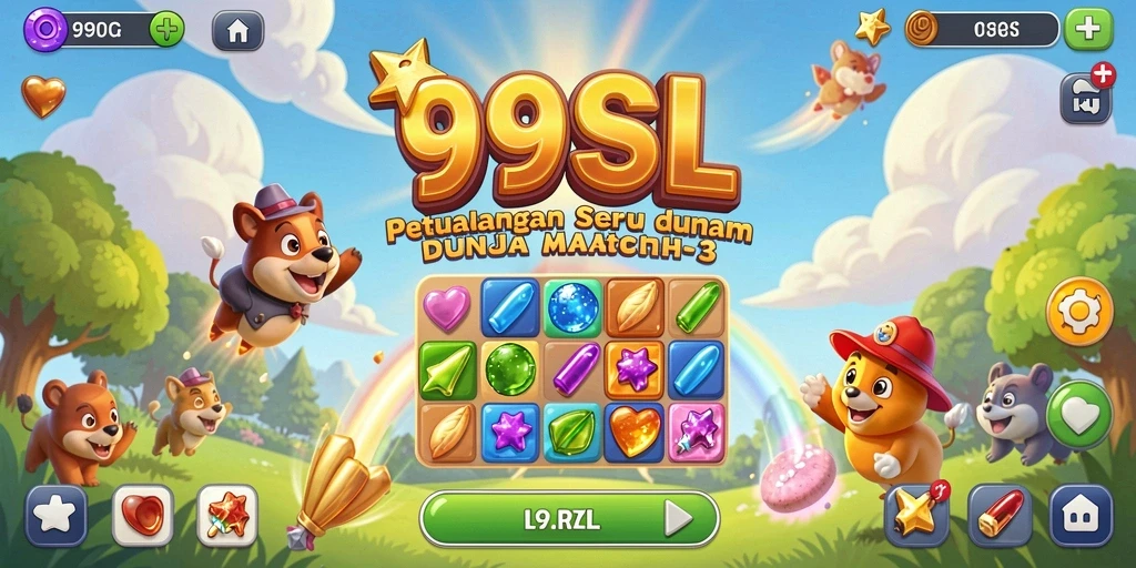 Tampilan gameplay 99SL yang penuh warna dan seru.