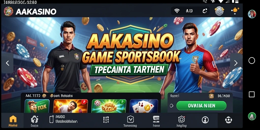Screenshot gameplay AAKASINO yang menarik dan interaktif.