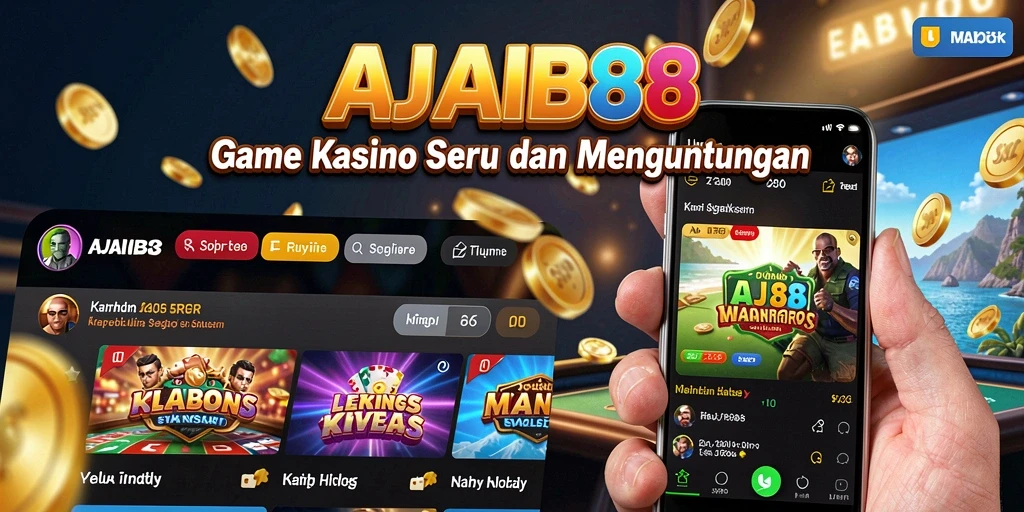 Tangkapan layar gameplay AJAIB88 menampilkan suasana kasino yang menyenangkan.