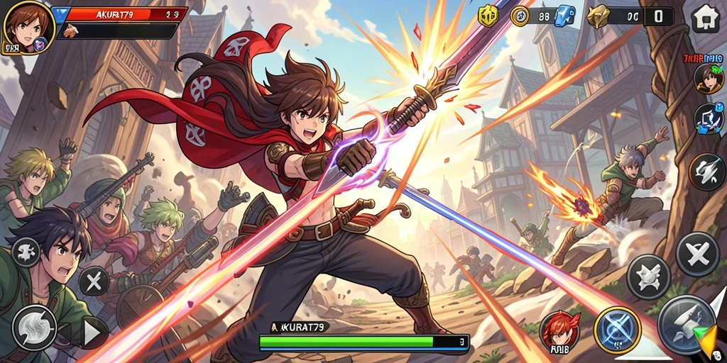 Gameplay seru AKURAT79 dengan karakter Anime ikonik.