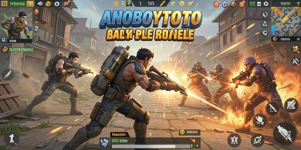 Tampilan menegangkan saat pemain bertempur dalam ANOBOYTOTO Battle Royale.