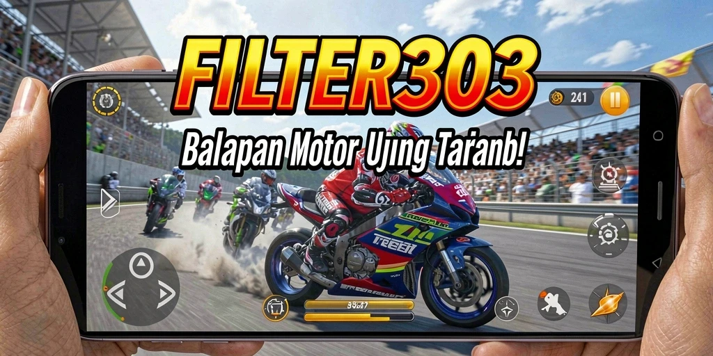Gameplay seru balapan motor dalam FILTER303.