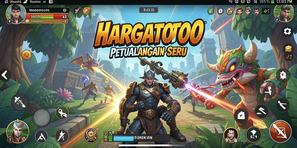 Tampilan gameplay HARGATOTO yang menegangkan dan penuh aksi.
