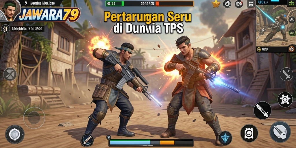 Tampilan gameplay menegangkan dari JAWARA79 yang penuh aksi.