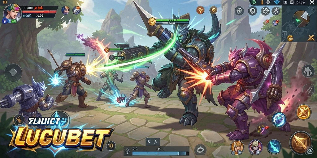 Tangkapan layar gameplay LUCUBET yang menunjukkan strategi mendebarkan.