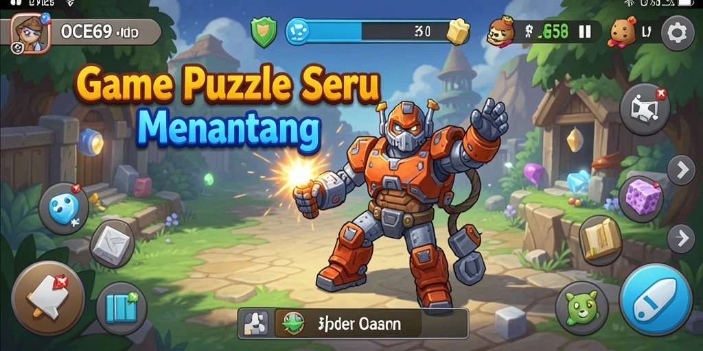 Screenshot OCE69 menampilkan gameplay Puzzle yang seru dan menantang.