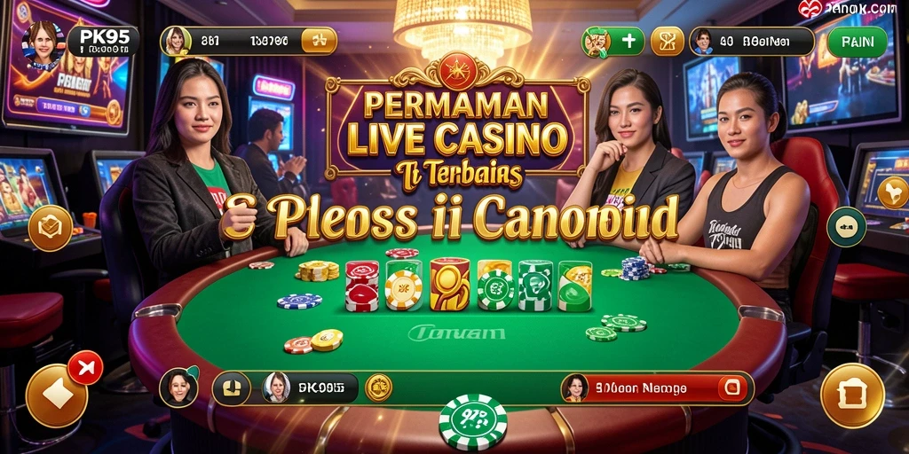 Tampilan gameplay Live Casino PK95 yang mendebarkan dan interaktif.