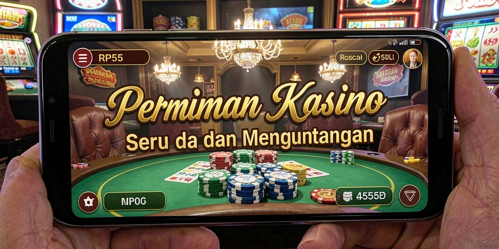 Tampilan gameplay RP55 yang mendebarkan dan penuh warna.