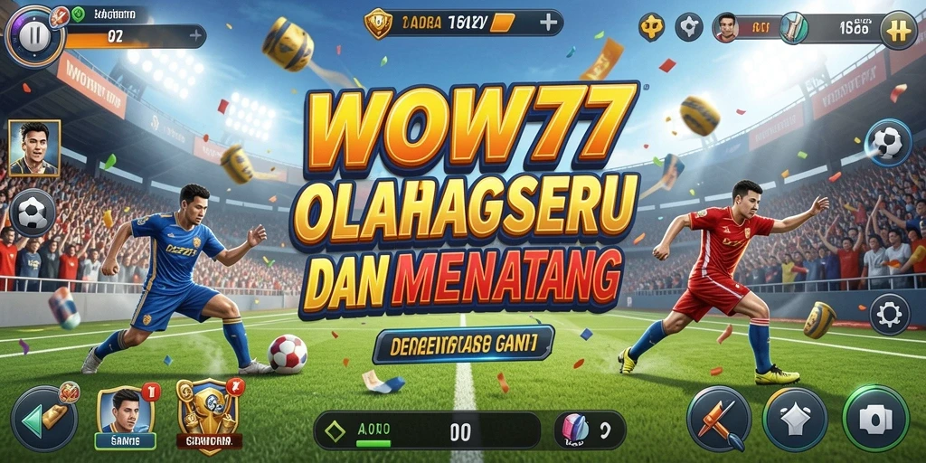 Screenshot gameplay WOW77 dengan aksi olahraga yang seru.