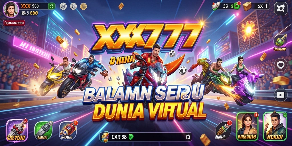 Tampilan menarik dari balapan seru di XXX777.
